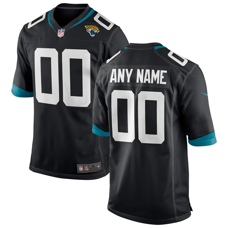 Jacksonville Jaguars Custom Letter and Number Kits For Black Jersey Material Vinyl